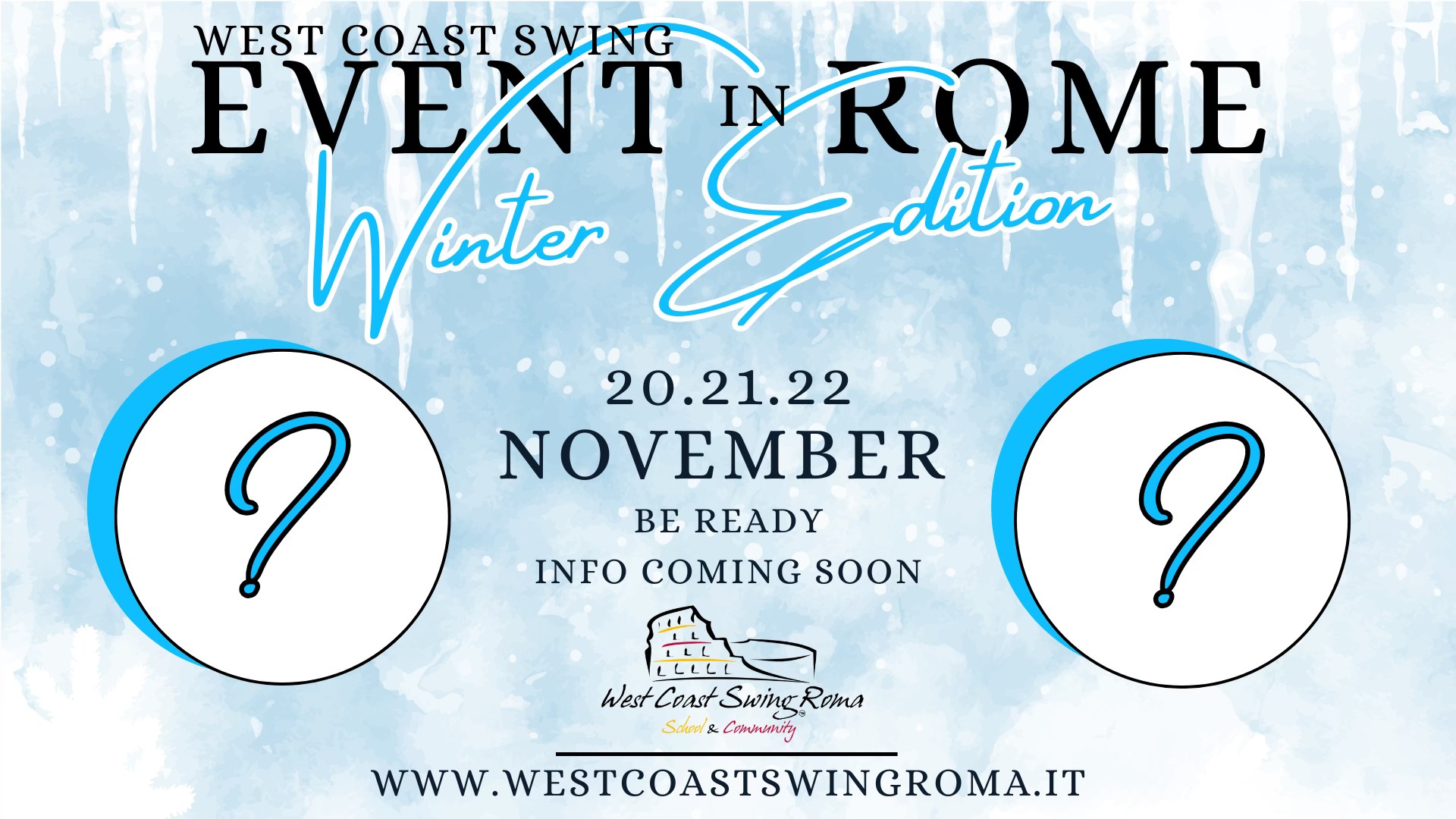 Event in Rome - Winter Edition — FRI 20 NOV