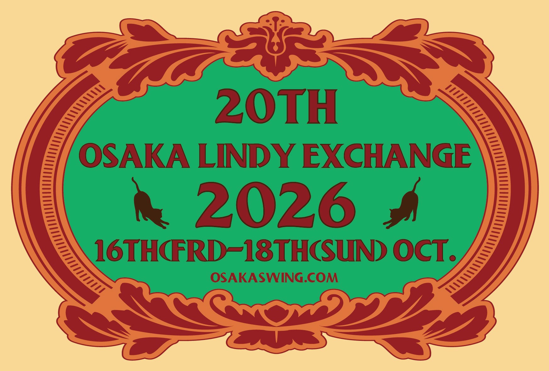 OSAKA LINDY EXCHANGE 2026 20th Anniversary — FRI 16 – SUN 18 OCT