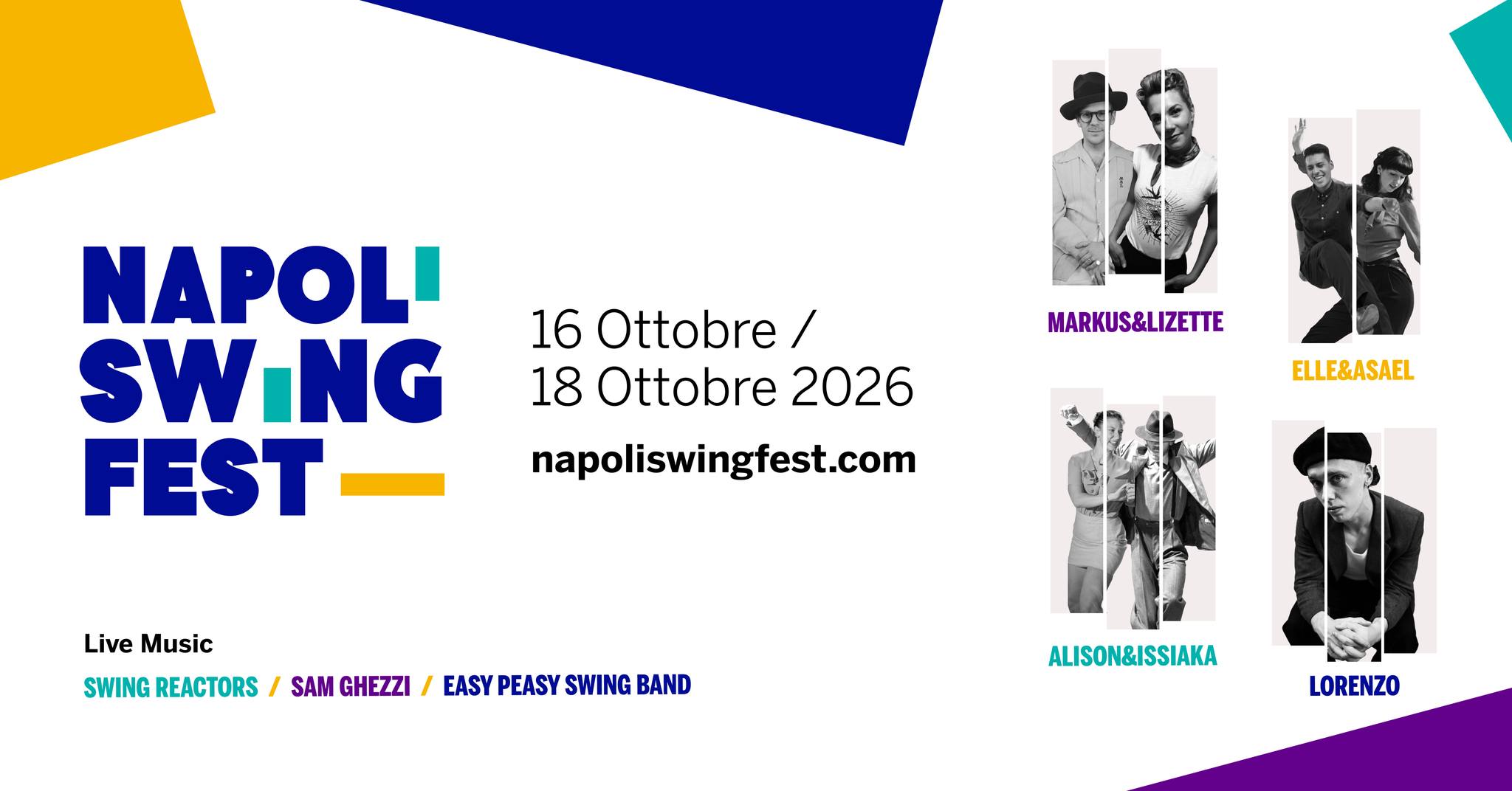 Napoli Swing Fest 2026 — FRI 16 – SUN 18 OCT