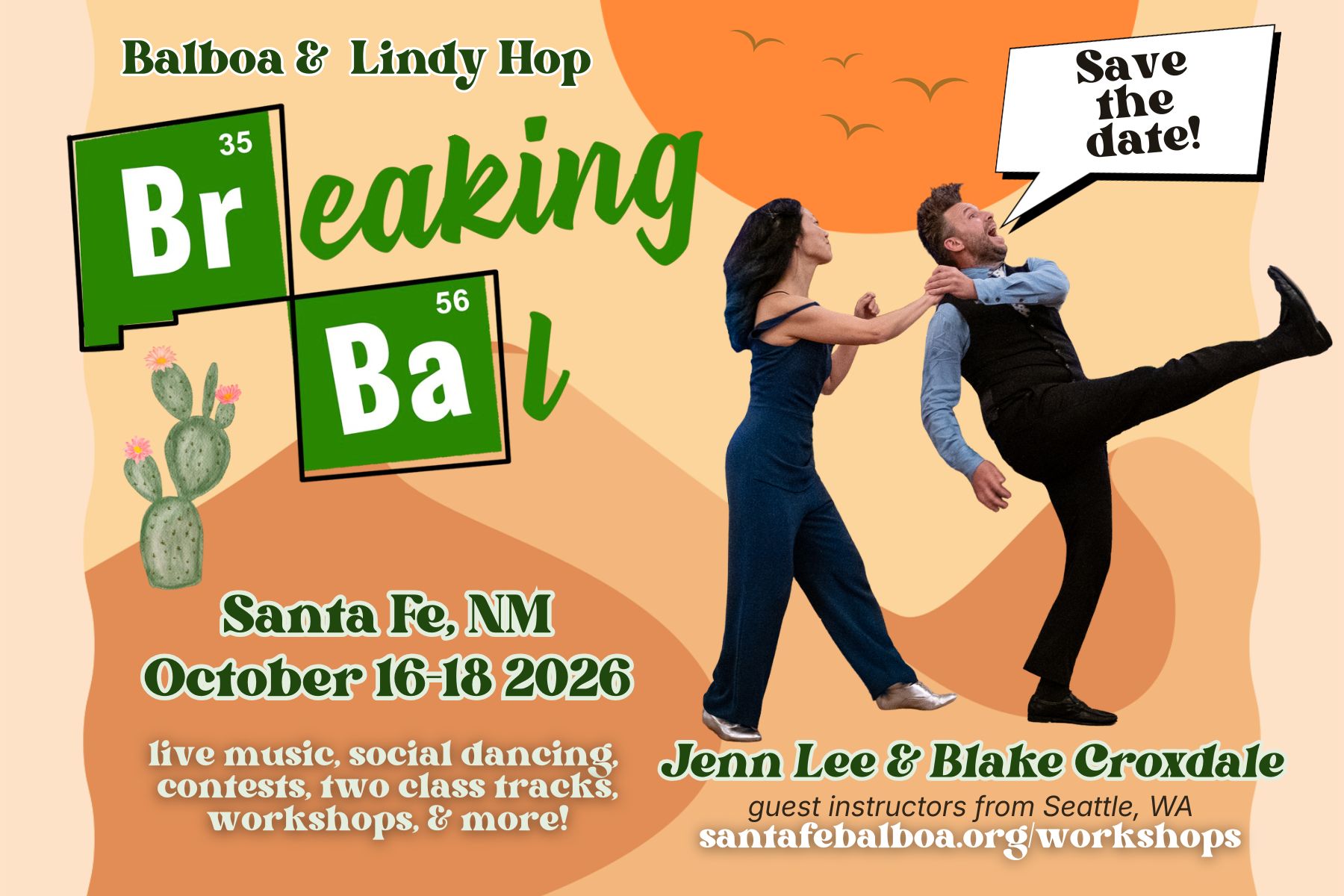 Breaking Bal 2026: Jenn Lee & Blake Croxdale, Balboa & Lindy Hop — SAT 17 – MON 19 OCT
