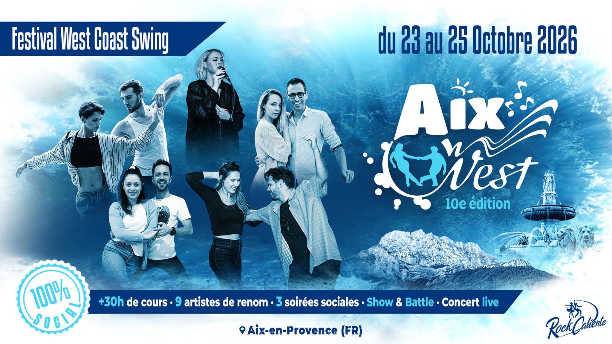 Aix On West 10e รฉdition - Festival 100% West Coast Swing โ FRI 23 โ MON 26 OCT