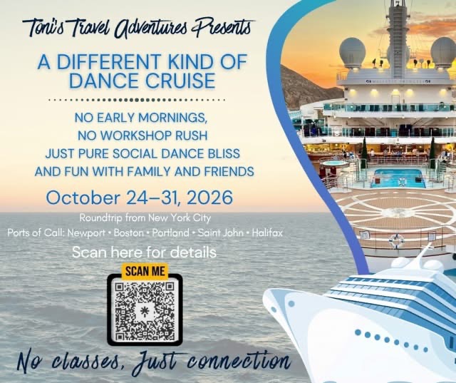Swing into Fall Social Cruise with Toni’s Travel Adventures — SAT 24 – SAT 31 OCT