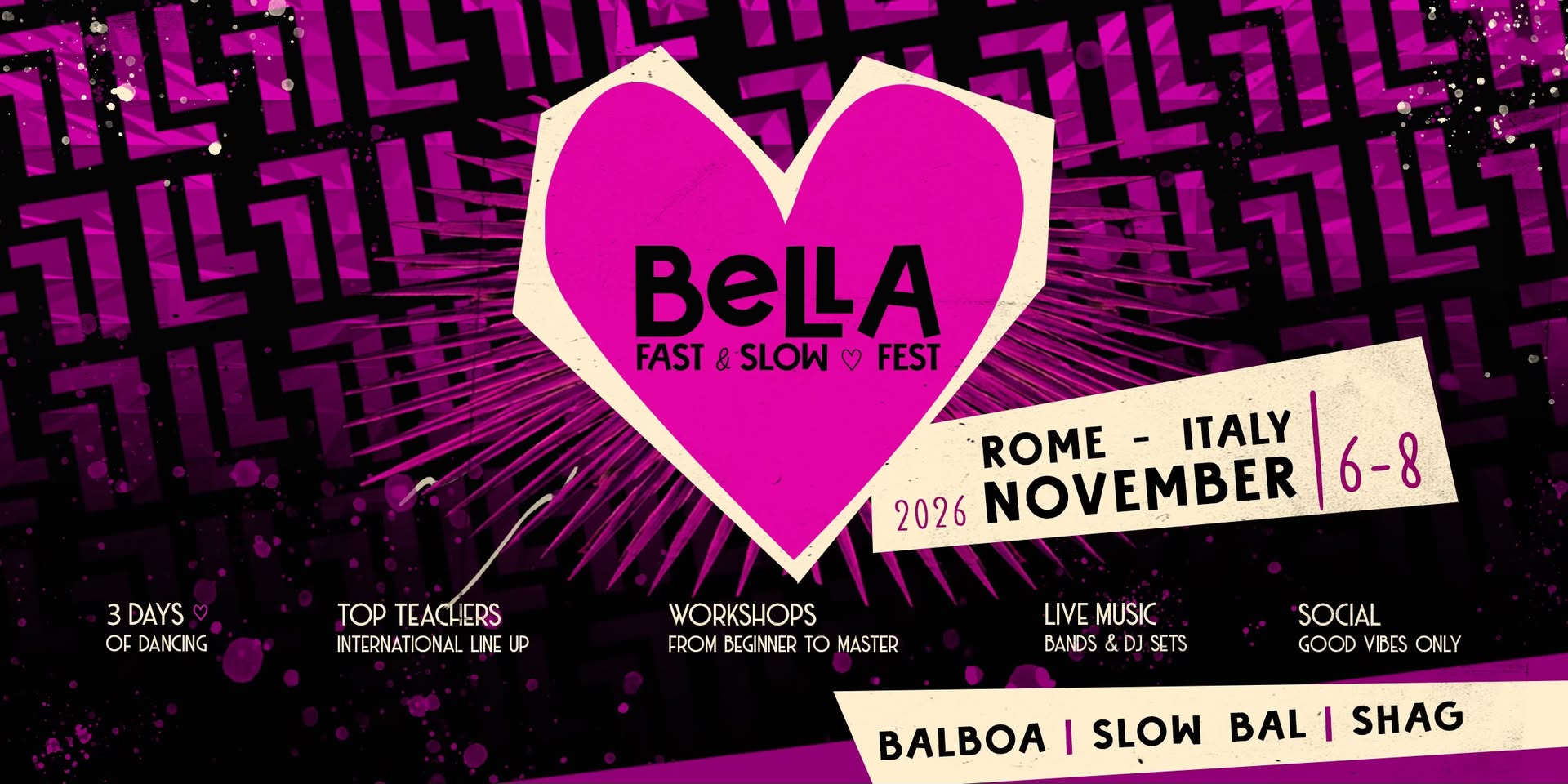 BELLA • Fast & Slow 🖤 FEST — FRI 6 – SUN 8 NOV