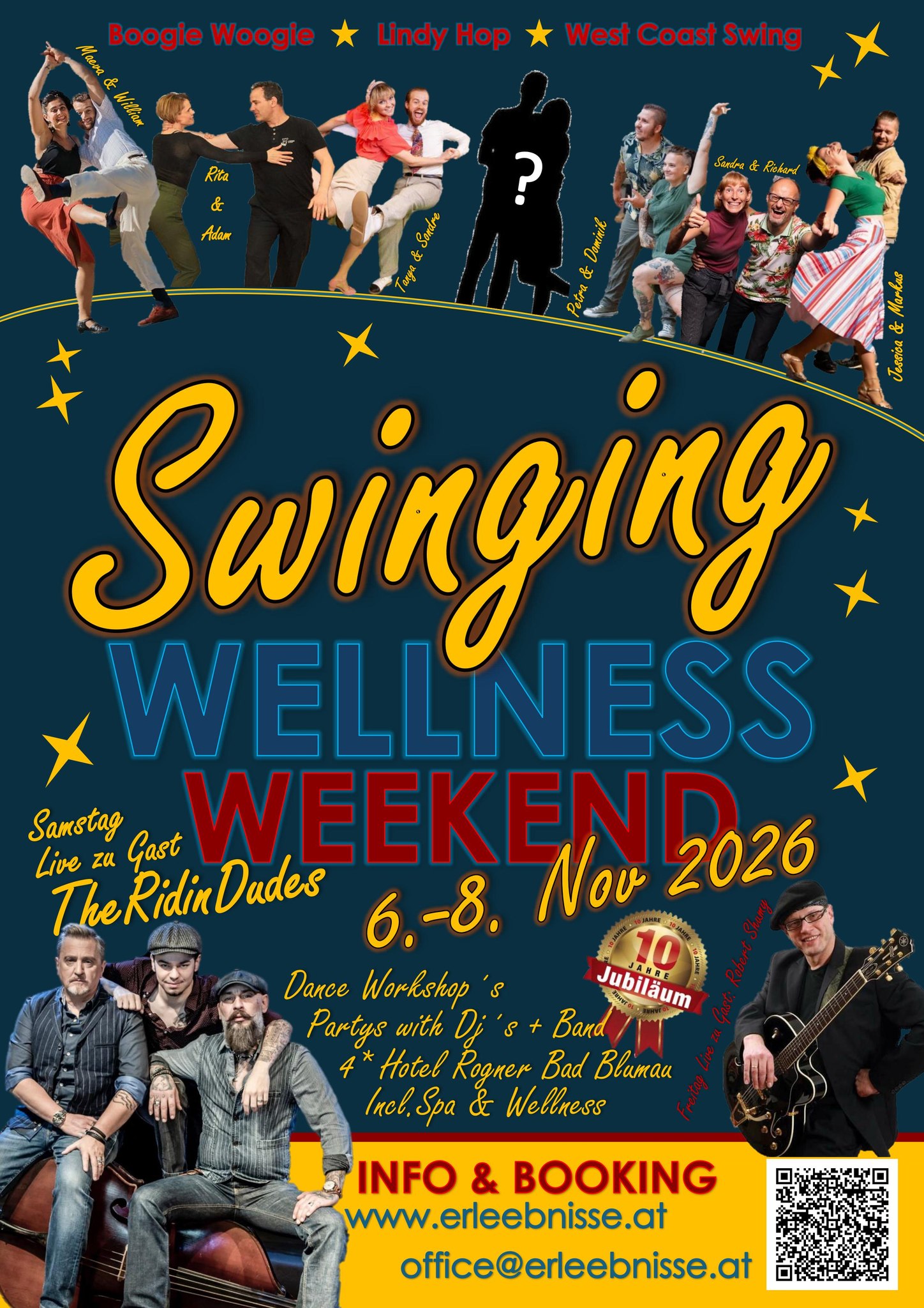 Swinging Wellness Weekend 2026! 10 JÄHRIGES JUBILÄUM! — FRI 6 – SUN 8 NOV