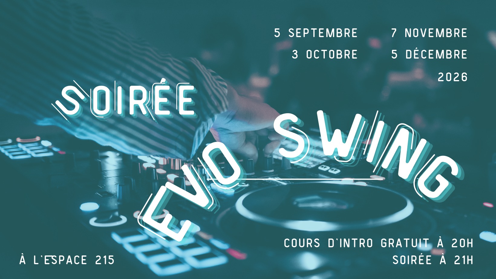 Soirée Évo West Coast Swing — SUN 8 NOV
