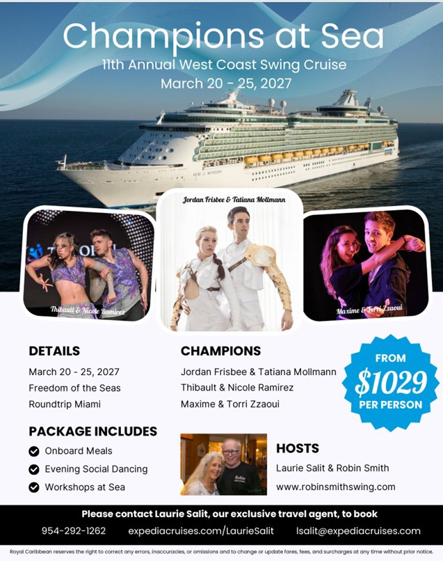 WCS CHAMPIONS AT SEA 11 DANCE CRUISE — SAT 20 – THU 25 MAR 2027