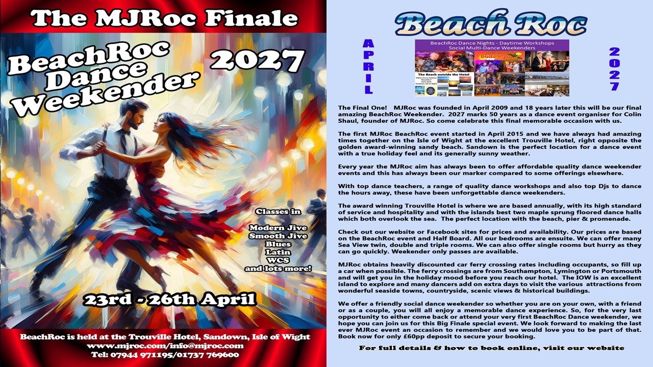 The Finale- BeachRoc April 23rd to 26th 2027 — FRI 23 – MON 26 APR 2027