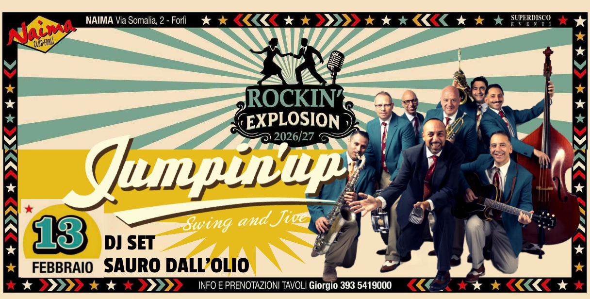 JUMPIN'UP Live @Rockin' Explosion 🎶 — SAT 13 FEB 2027