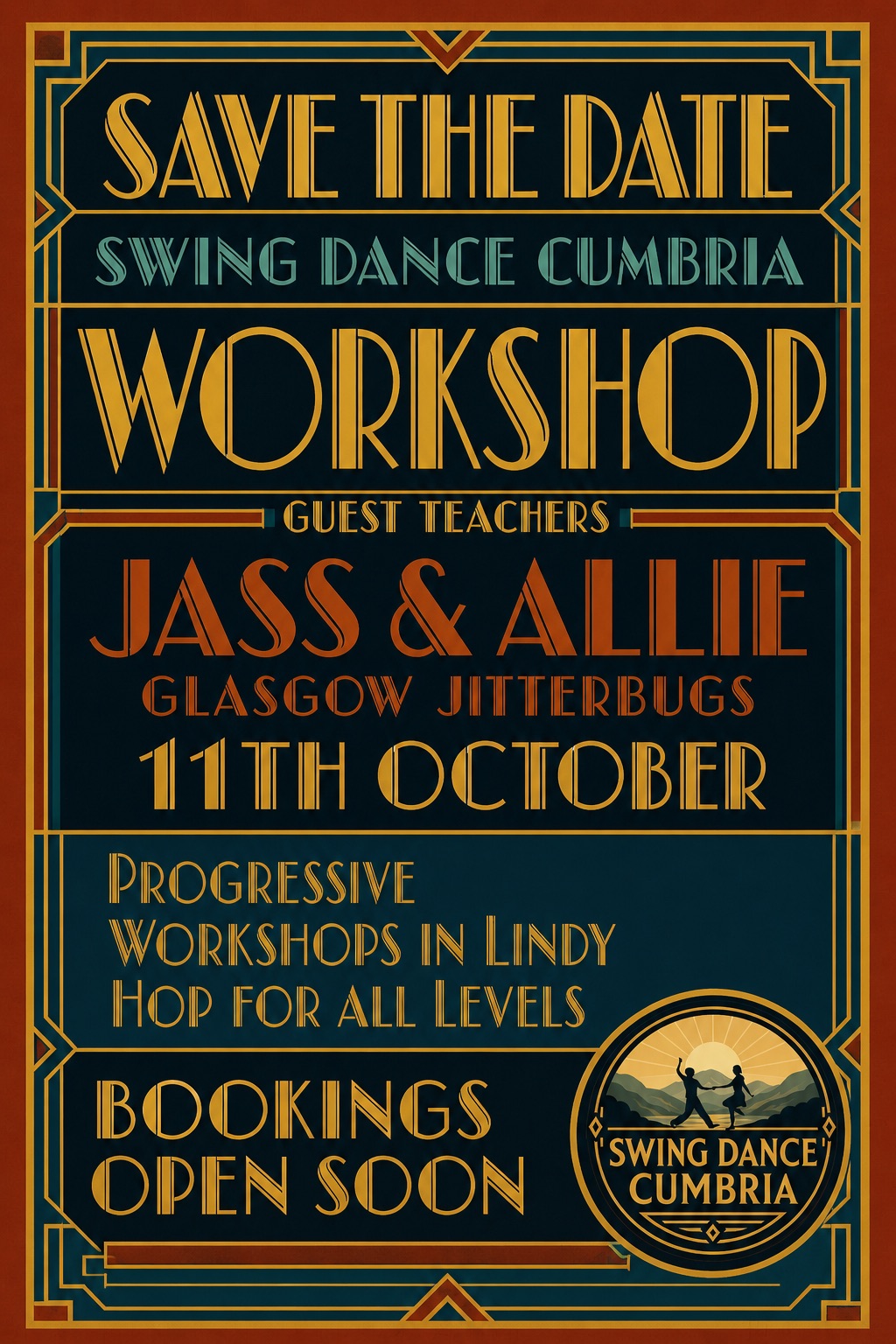 Lindy Hop Workshop with Jass & Allie — SUN 11 OCT