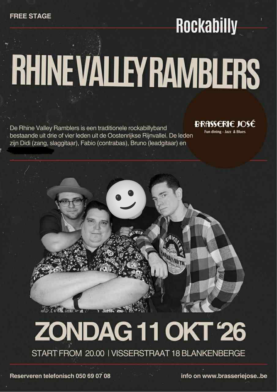 Blankenberge gets Rock 'n' Roll - Rhine Valley Ramblers — SUN 11 OCT