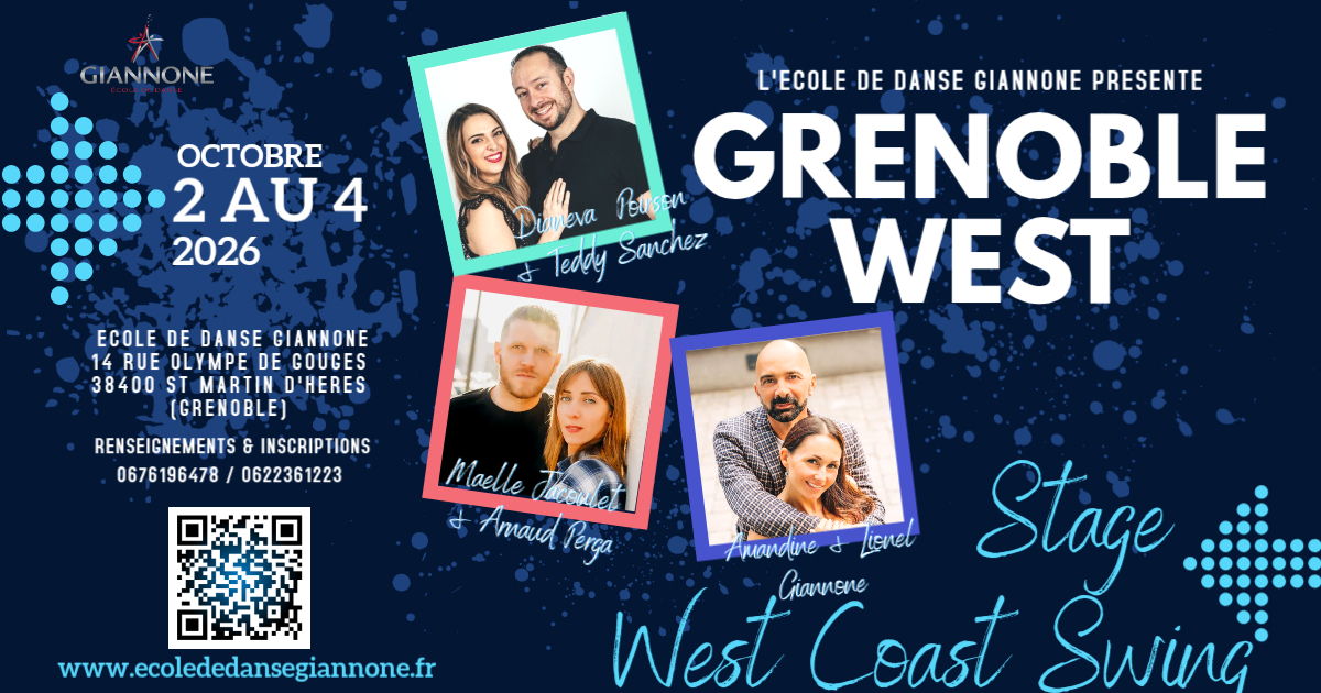GRENOBLE WEST Stage West Coast Swing — FRI 2 – SUN 4 OCT