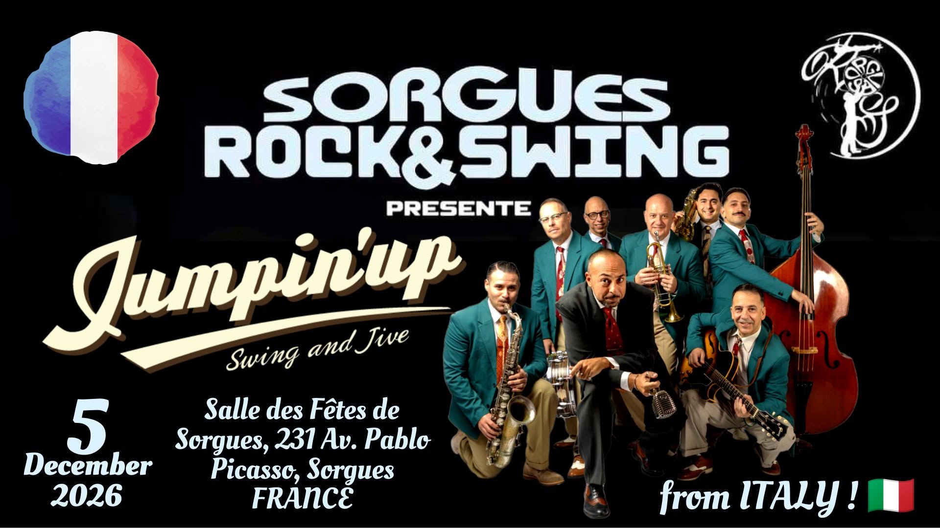 JUMPIN'UP Live @SORGUES ROCK & SWING — SAT 5 DEC