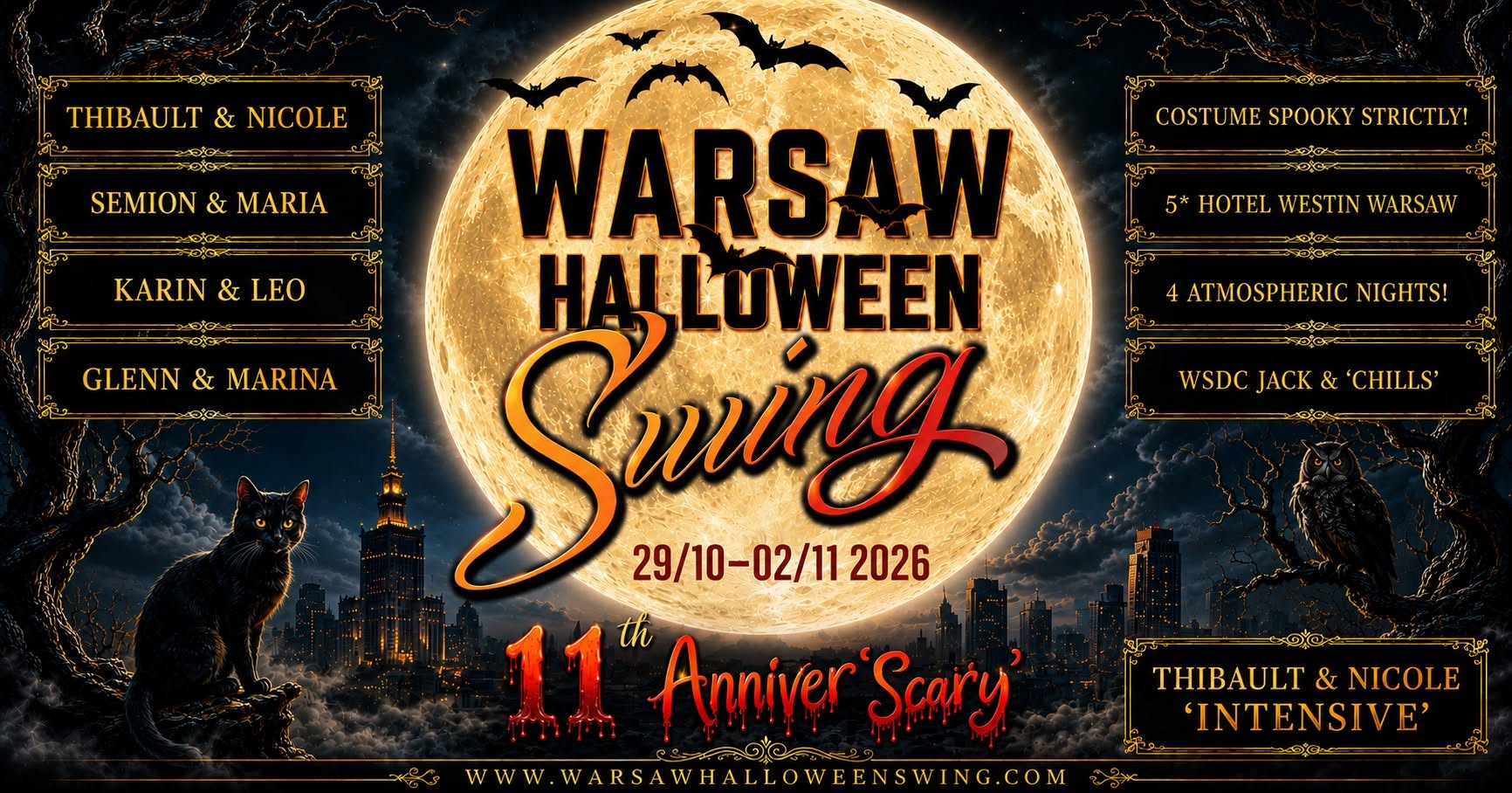 Warsaw Halloween Swing 2026 (11th Anniver'Scary') — THU 29 OCT – MON 2 NOV