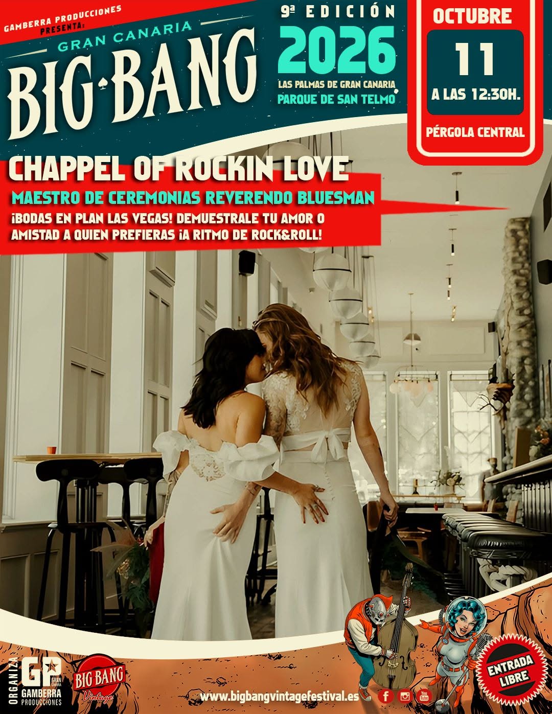 BODAS LAS VEGAS: CHAPPEL OF ROCKIN LOVE — SUN 11 OCT