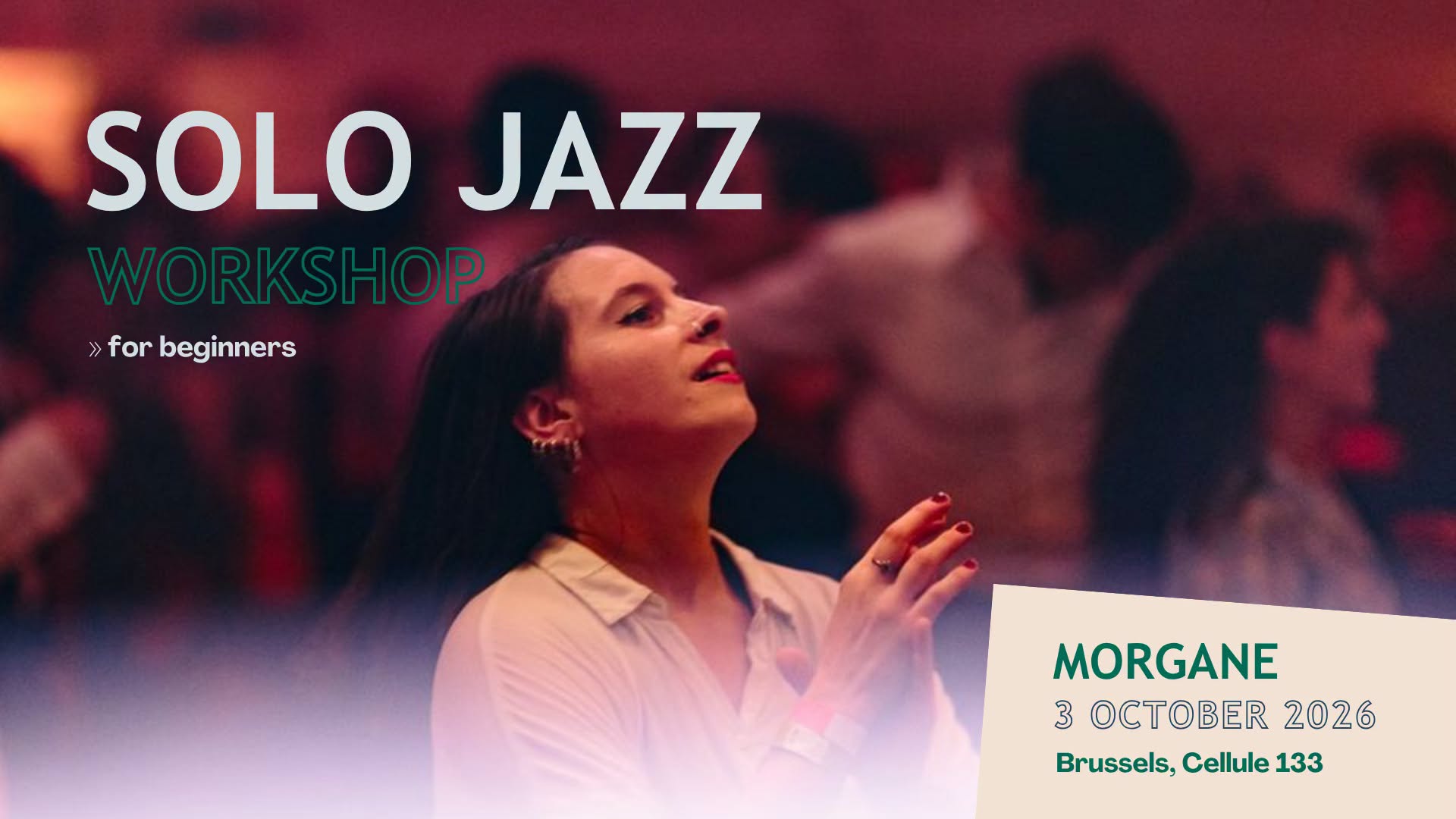 Solo Jazz workshop for beginners in Brussels - Apollo Swing — SAT 3 OCT