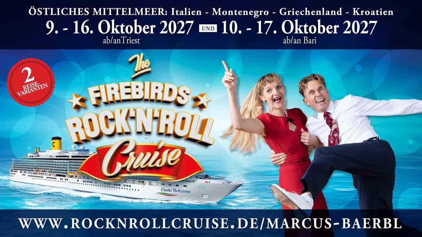 The Firebirds Rock 'n' Roll Cruise 2027 โ SAT 9 โ SUN 17 OCT 2027