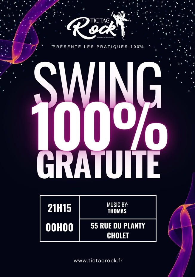 Pratique gratuite 100% Swing — FRI 13 NOV
