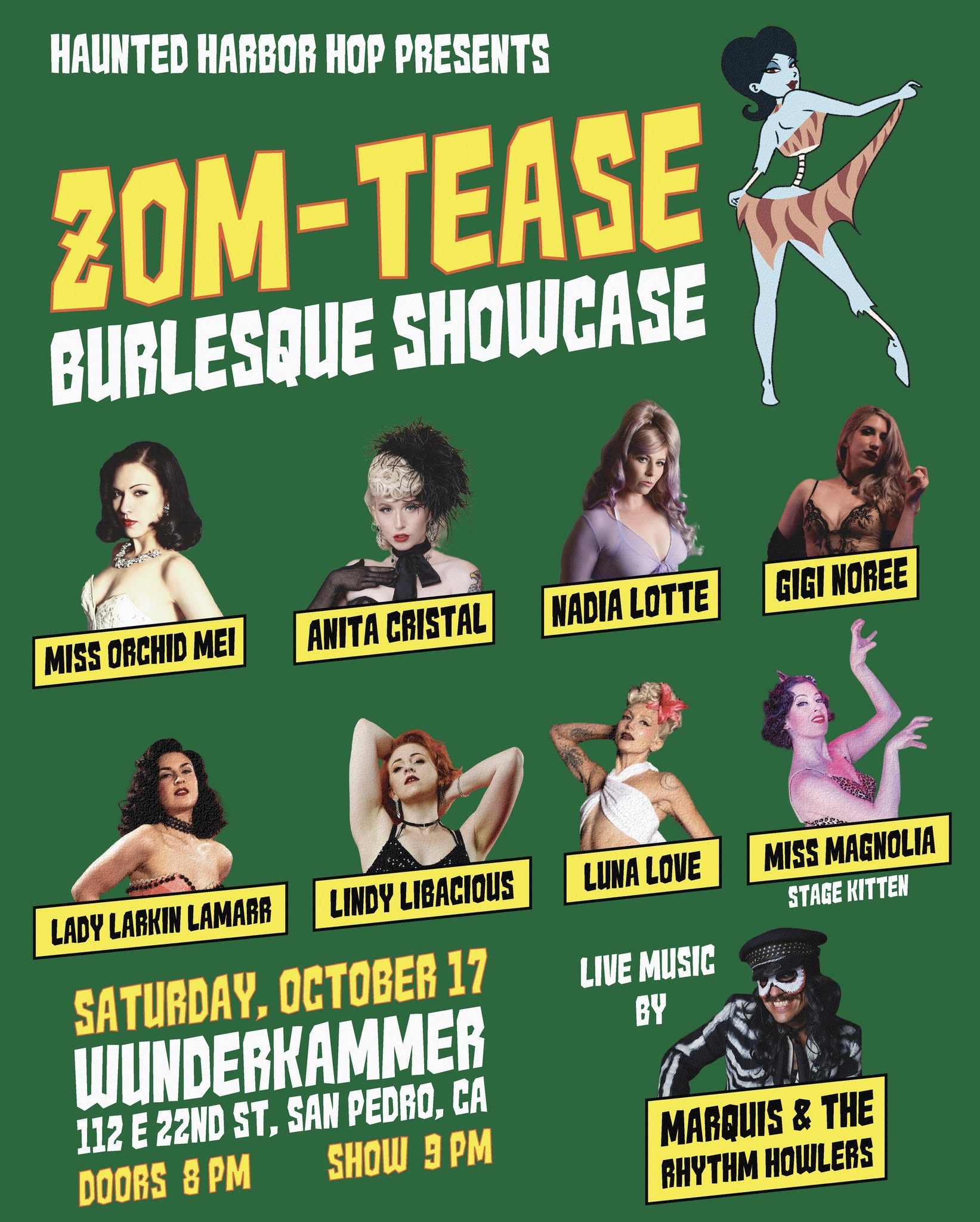 ZOM-Tease Burlesque Showcase — SUN 18 OCT
