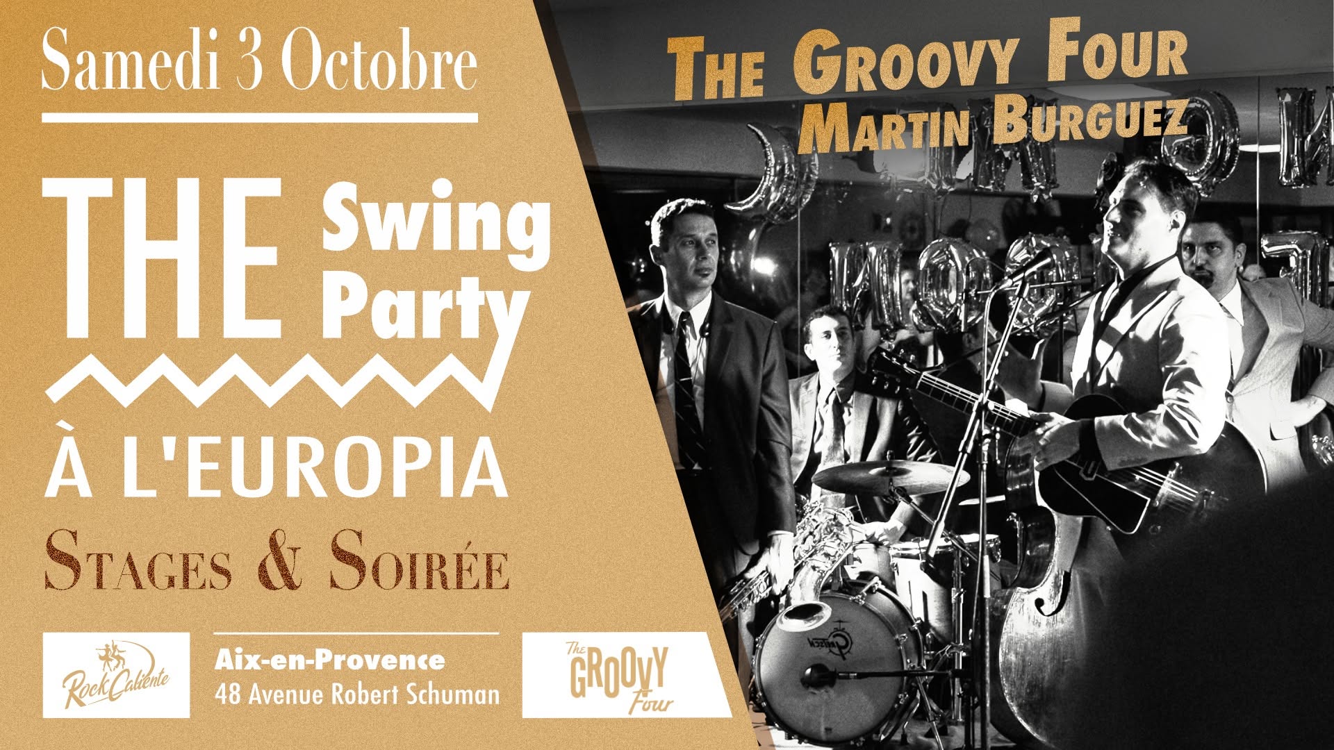THE Swing Party | Stages et soirรฉe Swing avec orchestre ร Europia โ SAT 3 โ SUN 4 OCT