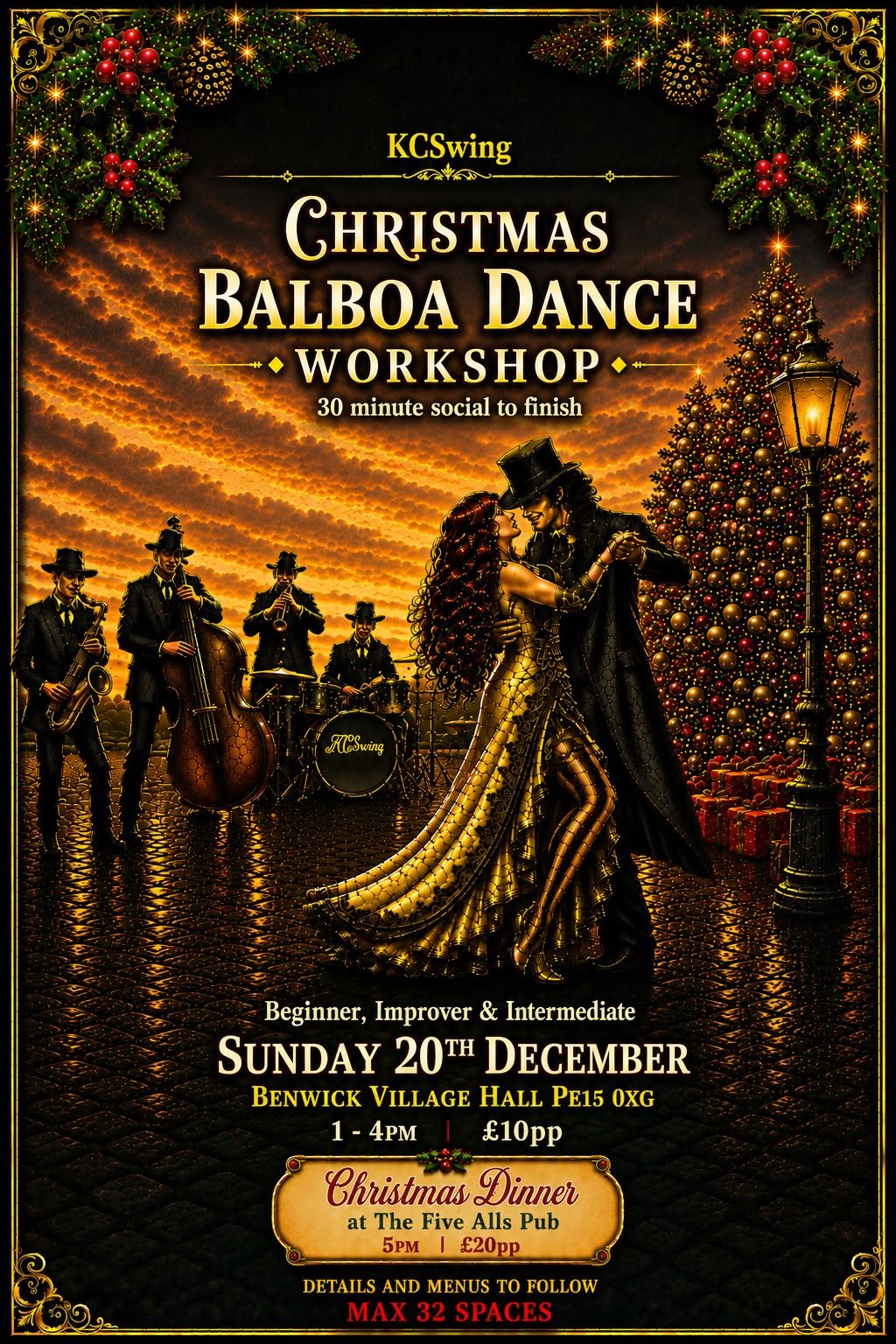 Christmas Balboa Dance Workshop — SUN 20 DEC