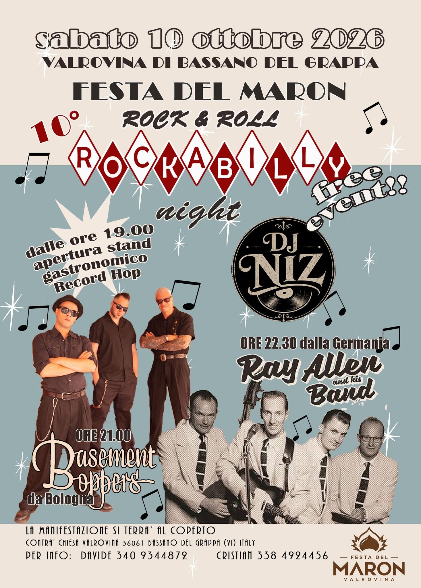 Rock&roll Rockabilly Night Festa del Maron N.10 — SAT 10 OCT