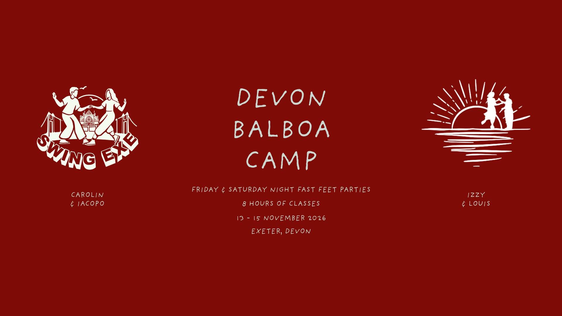Devon Balboa Camp — FRI 13 – SUN 15 NOV
