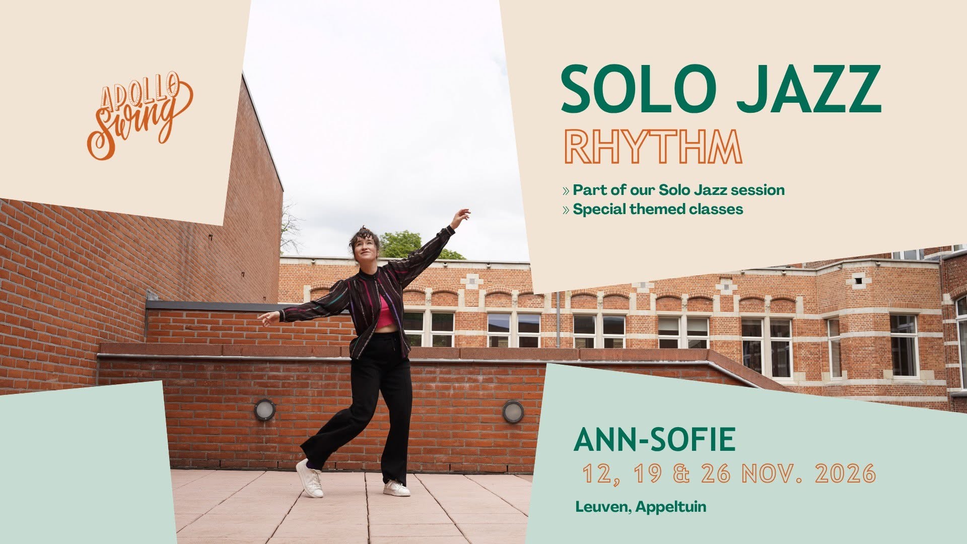 Solo Jazz - Rhythm with Ann-Sofie in Leuven — THU 12 – THU 26 NOV