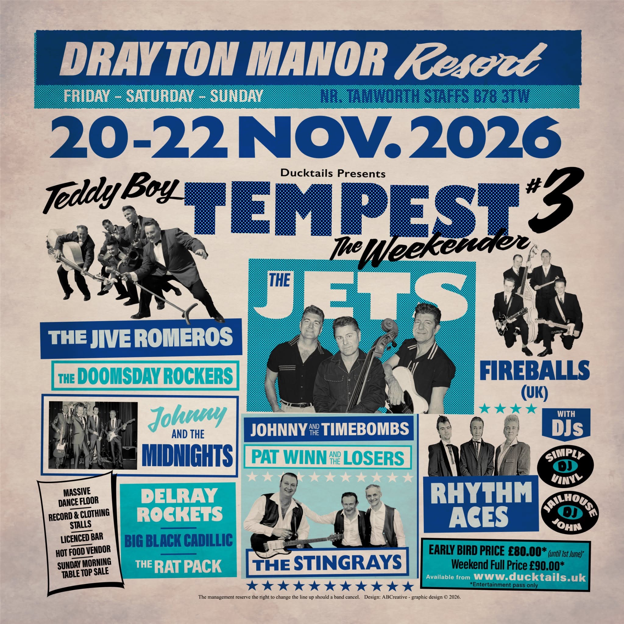 The Teddy Boy Tempest#3 — FRI 20 – SUN 22 NOV