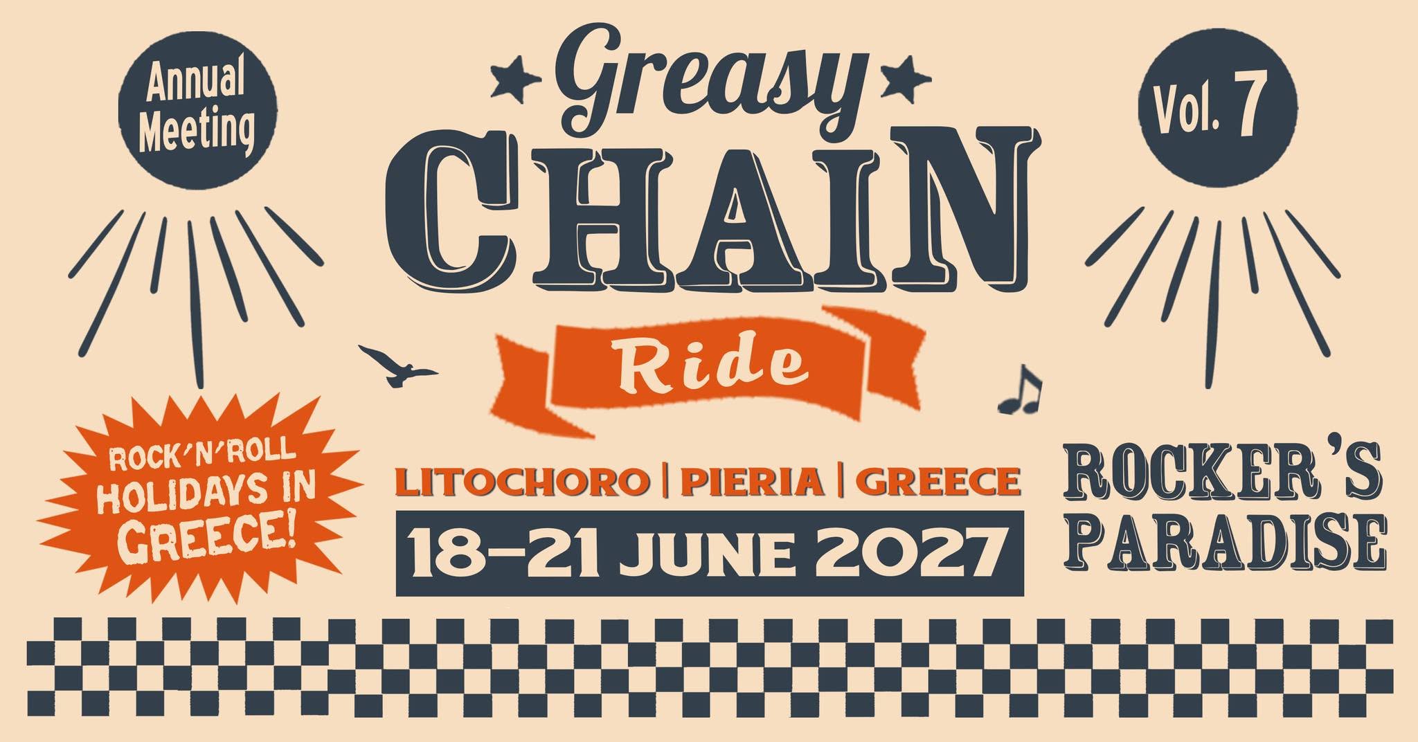 2027 Greasy Chain Ride — FRI 18 – MON 21 JUN 2027