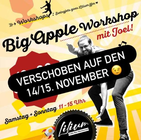‼️neuer Termin: Big Apple Workshop mit Joel — SAT 14 – SUN 15 NOV