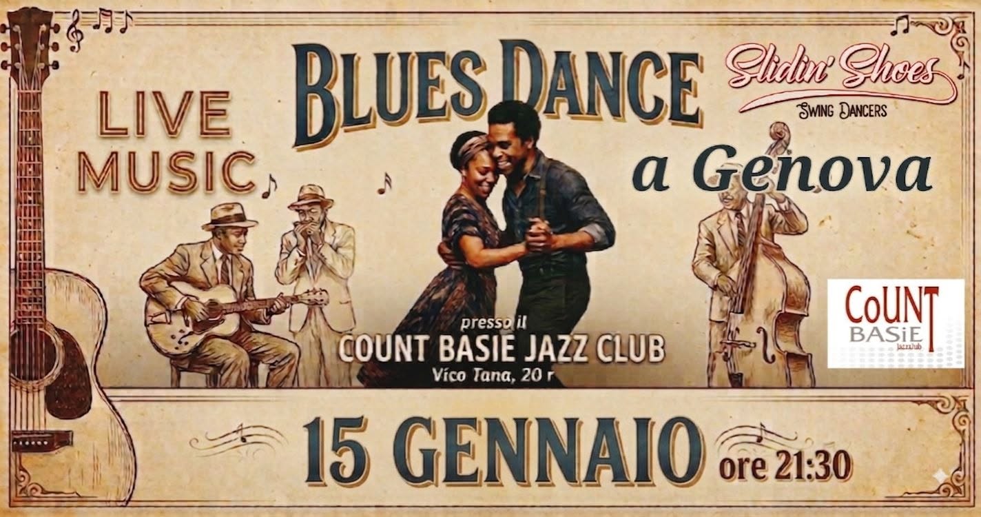 BLUES DANCE AL COUNT BASIE A GENOVA — FRI 15 JAN 2027