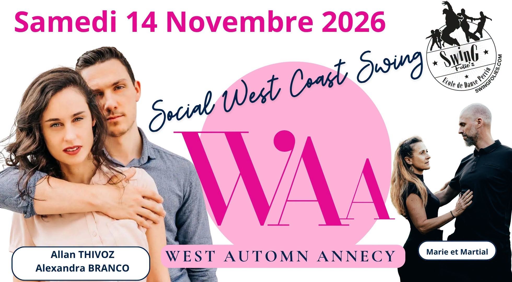 Mini Festival West Coast Swing - Allan et Alexandra - Marie et Martial... — SAT 14 NOV