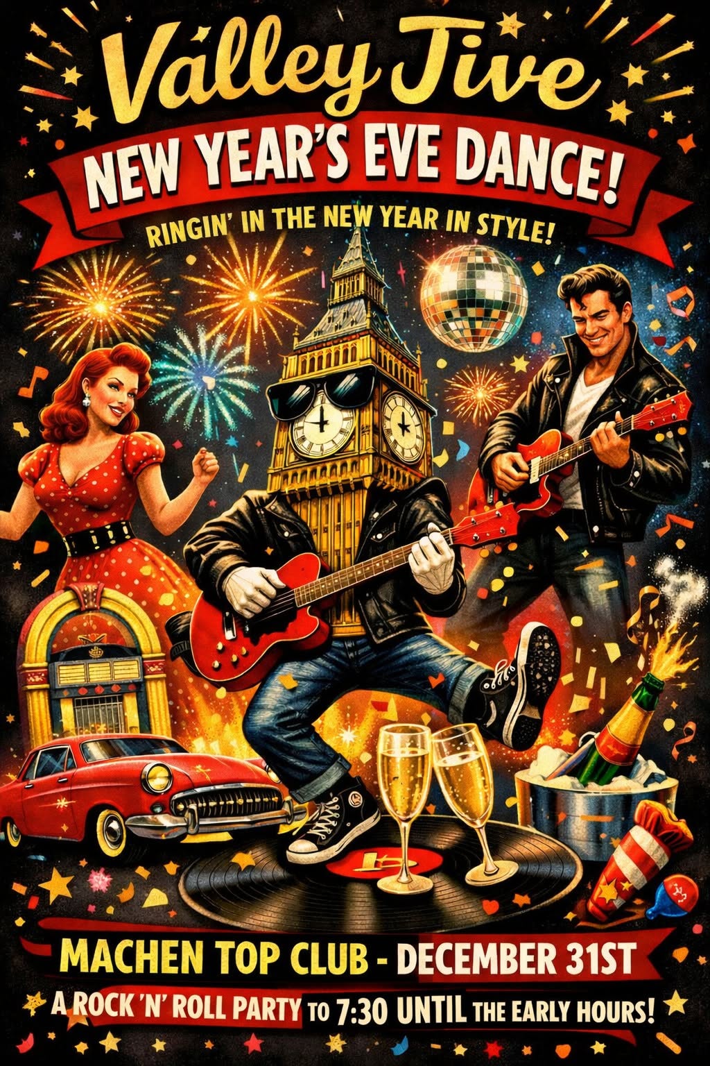 Valley Jive New Year Party — THU 31 DEC – FRI 1 JAN 2027