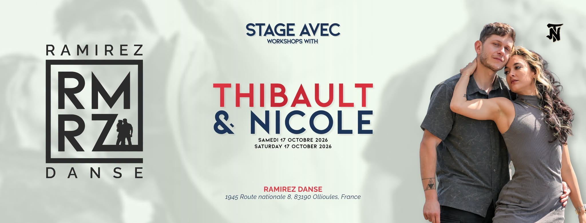 Workshops Day avec Thibault and Nicole - 17 Octobre 2026 — SAT 17 OCT