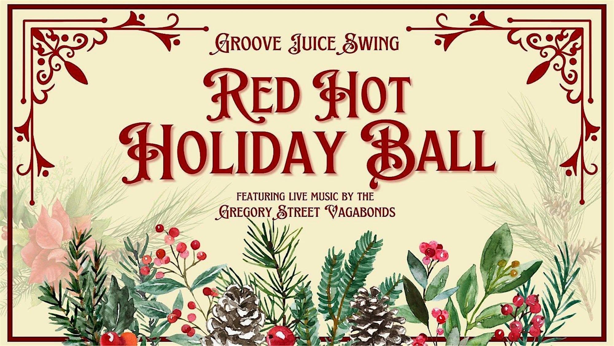 Red Hot Holiday Ball - Swing Dance and Dance lesson — SUN 13 DEC