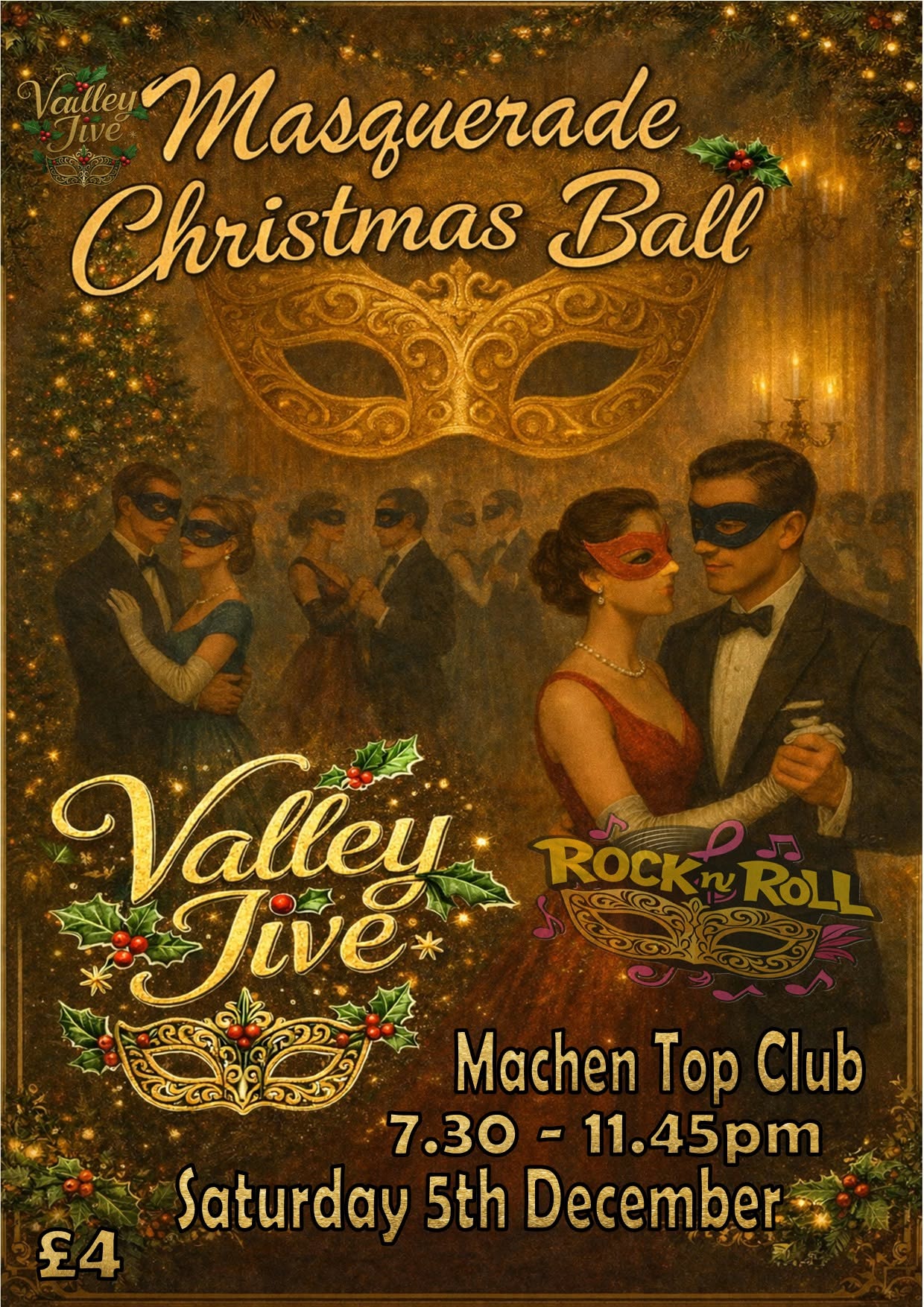 Valley Jive Christmas Masquerade Ball — SAT 5 DEC