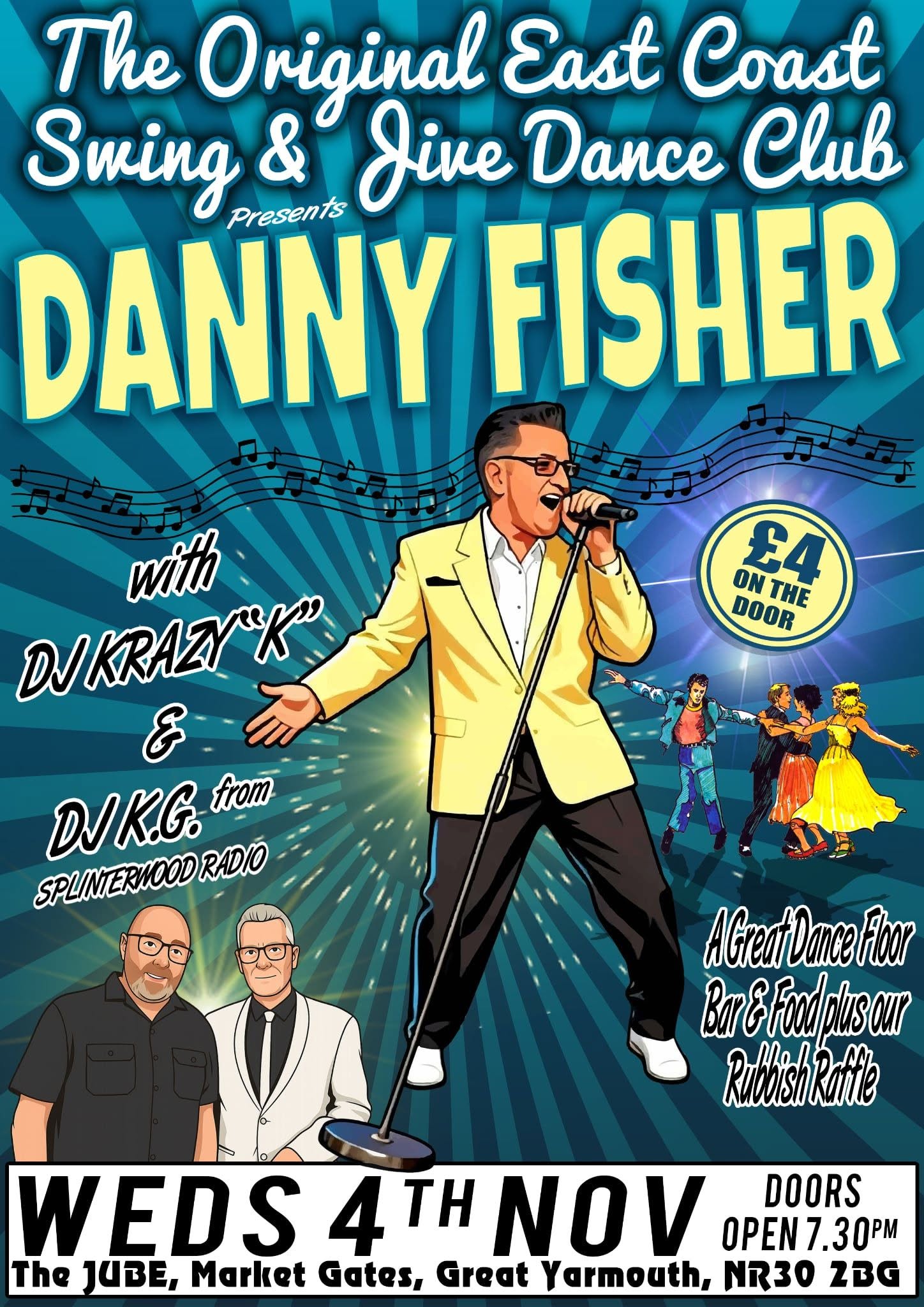 Danny Fisher at The Original East Coast — WED 4 NOV