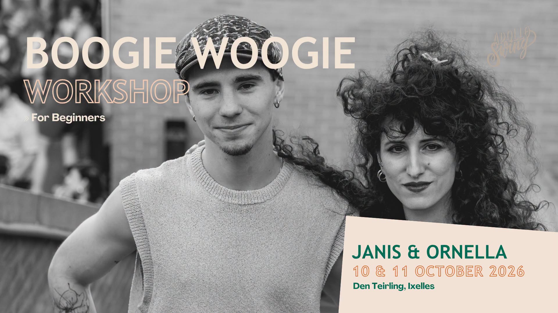 Boogie Woogie workshop for beginners with Apollo swing β SAT 10 β SUN 11 OCT