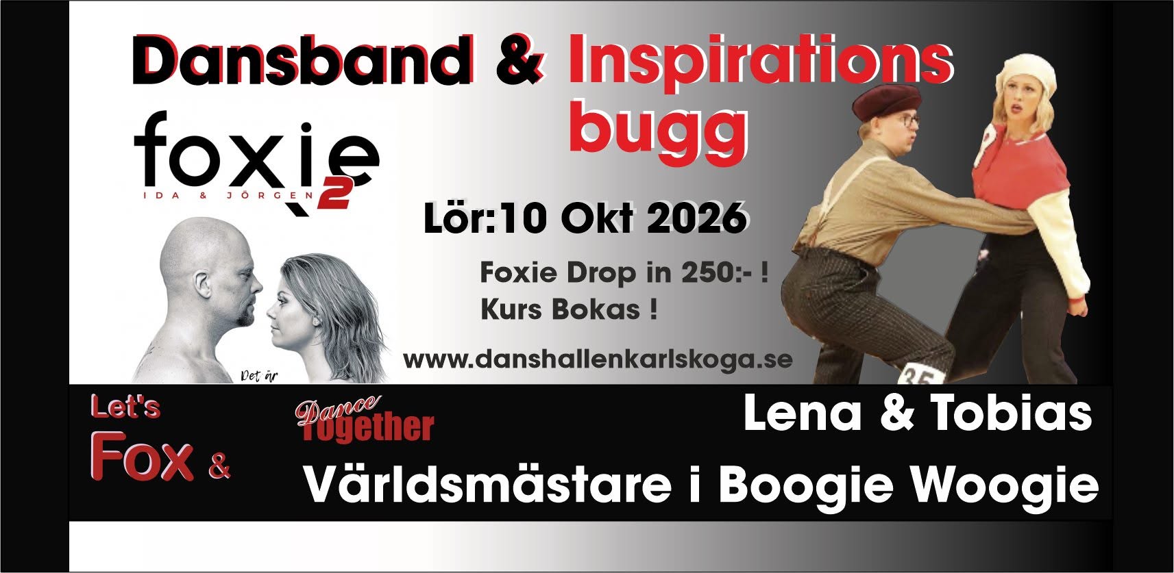 Inspirationsdag i bugg med Tobbe o Lena Danshallen i Karlskoga — SAT 10 OCT