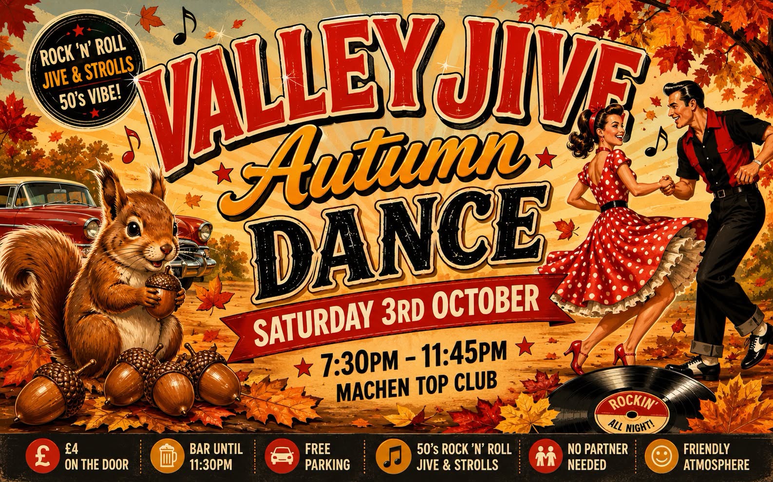 Valley Jive October Autumn Rock n Roll Dance β SAT 3 OCT