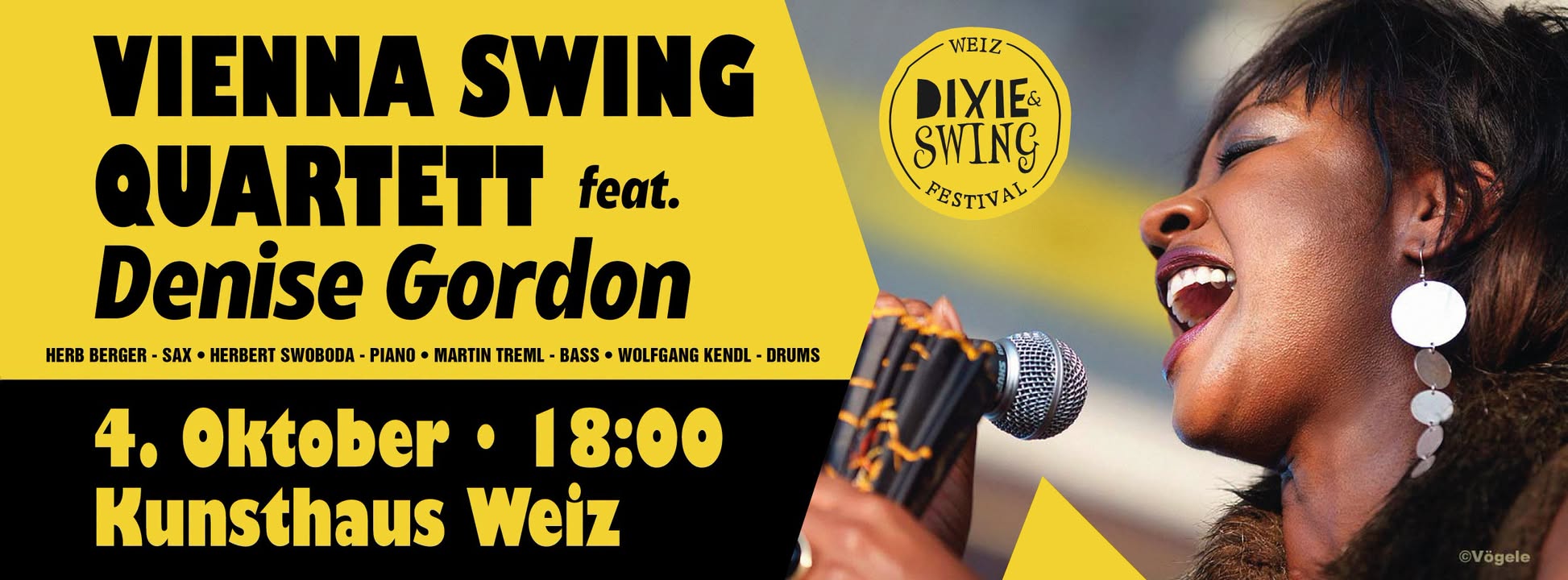 Dixie- & Swingfestival Weiz: Vienna Swing Quartett feant Denise Gordon — SUN 4 OCT