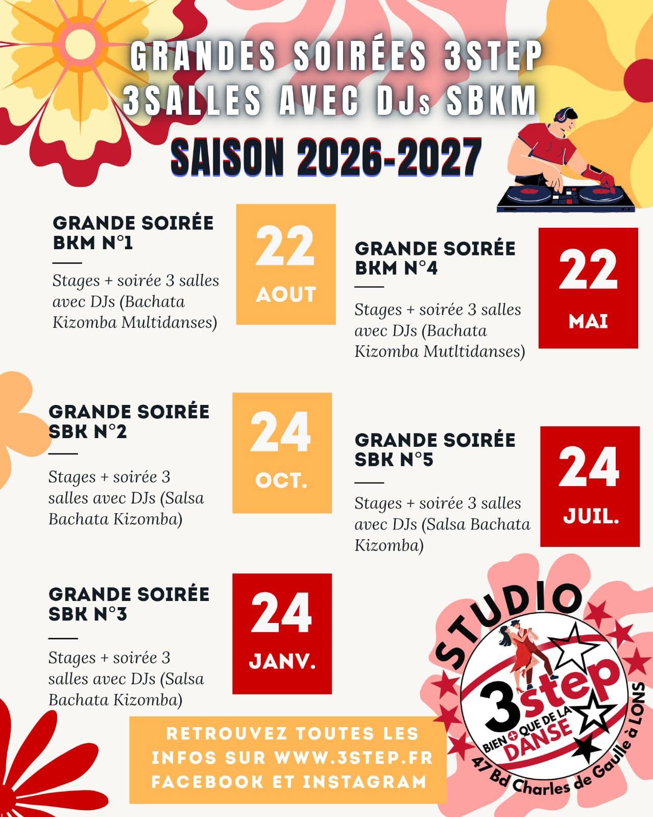 Soirée SBK + Stages avant Soirée — FRI 21 MAY 2027