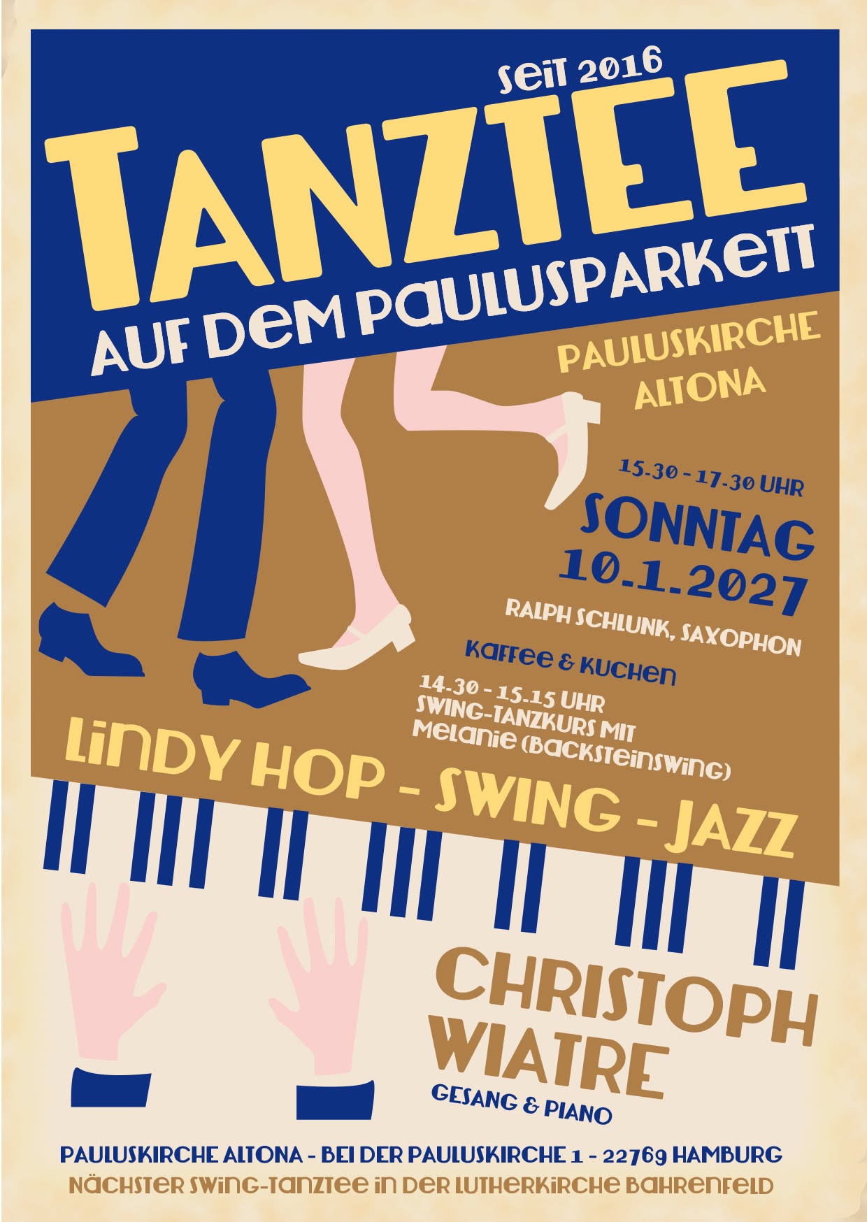 Tanztee auf dem Paulusparkett Altona — SUN 10 JAN 2027