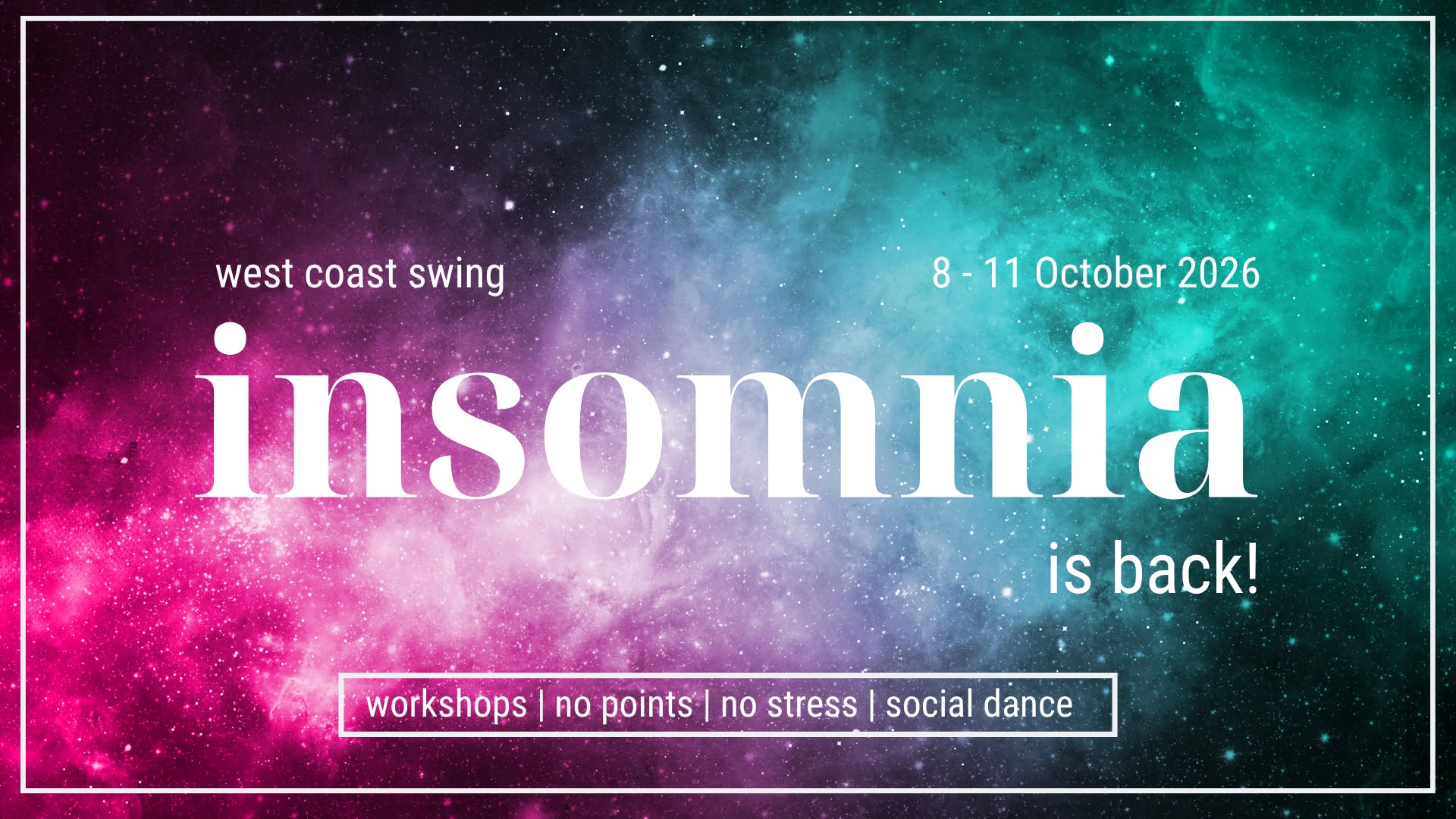 WCS Insomnia 2026, Slovenia β THU 8 β SAT 10 OCT