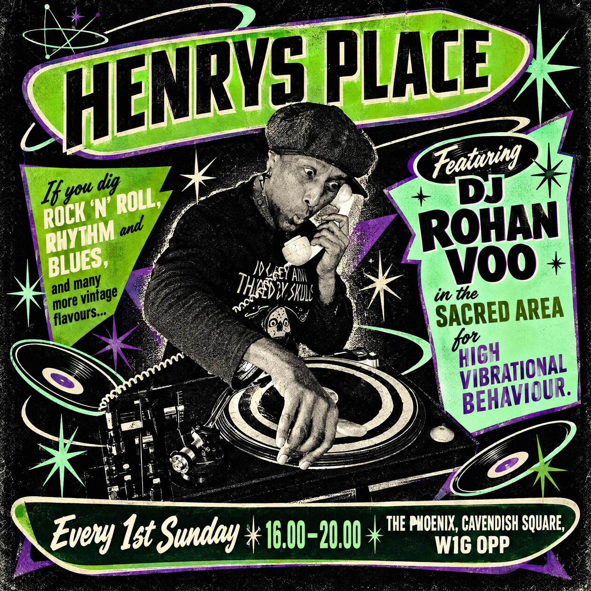 Henrys Place — SUN 4 OCT