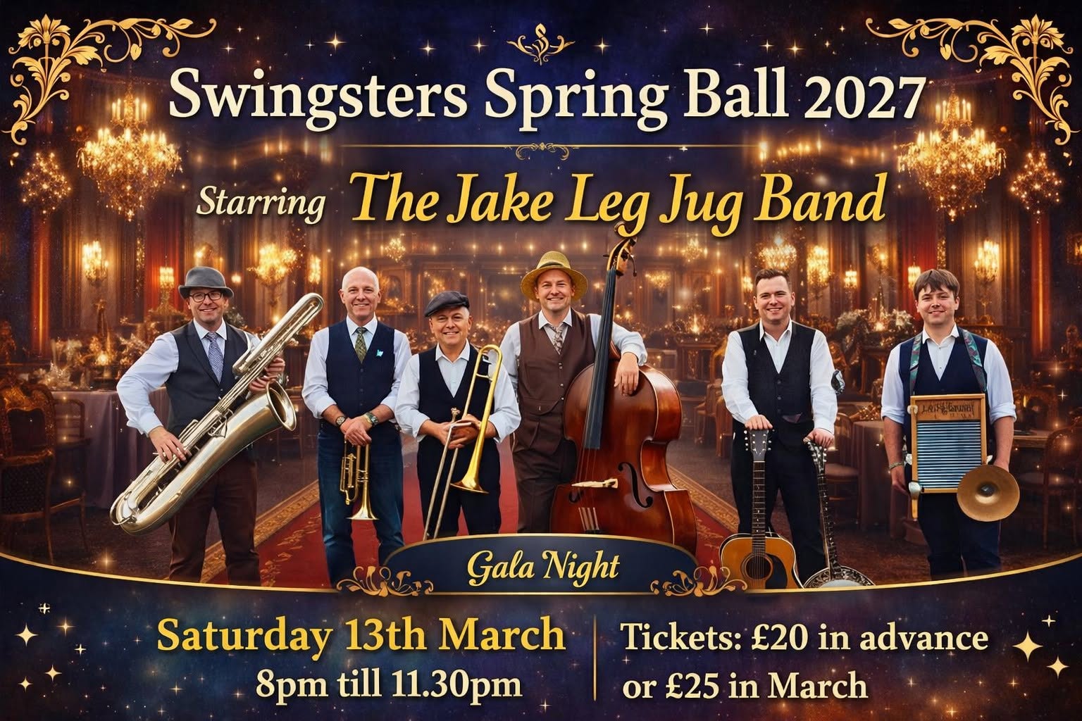 Black Cat Xtra - The Spring Ball 2027 - Starring The Jake Leg Jug Band — SAT 13 MAR 2027