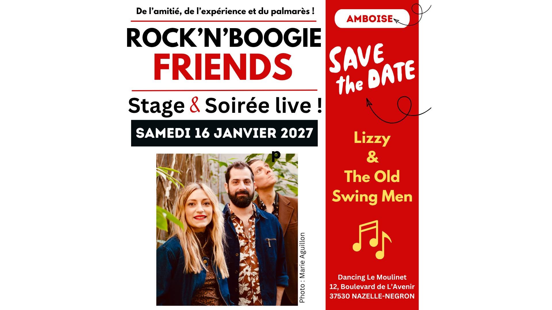 Soirée Concert Dansant Rock'n'Boogie Friends 2027 — SAT 16 JAN 2027