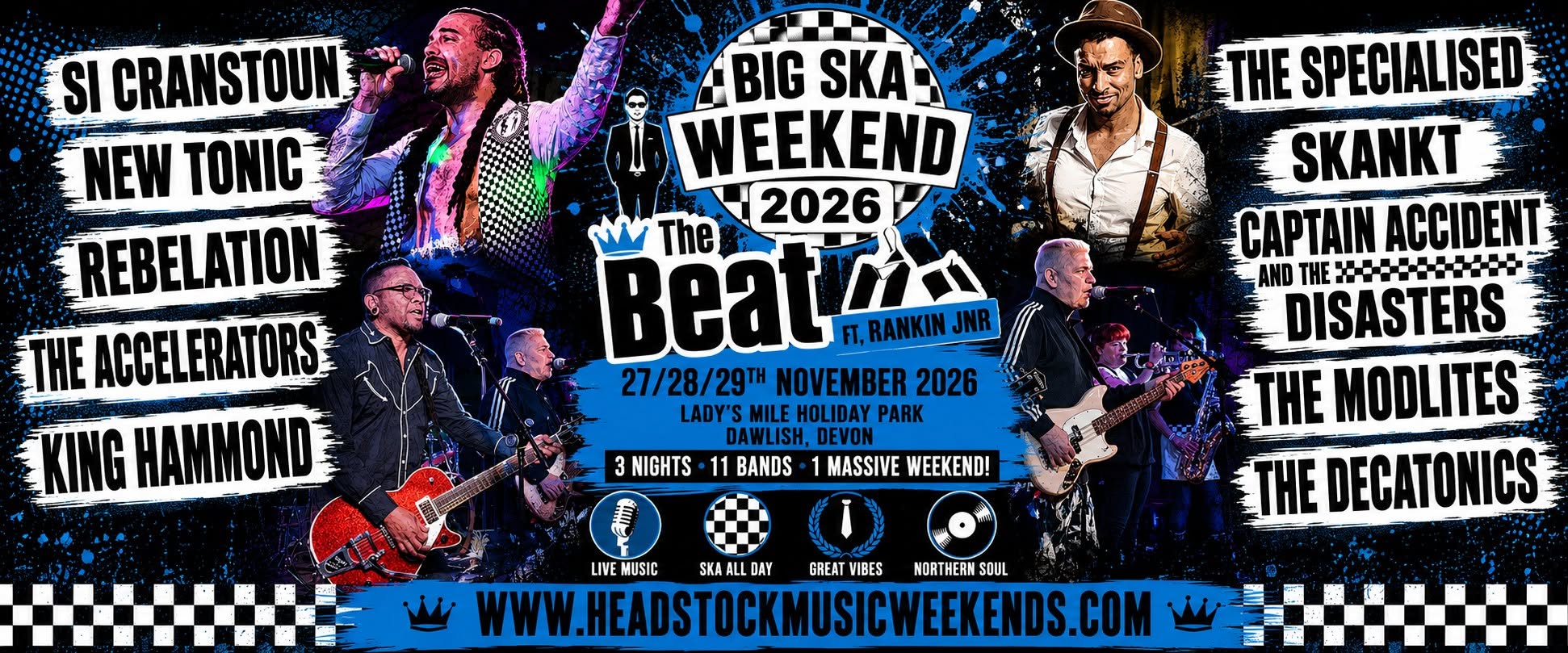 Lady's Mile BIG Ska Weekend 2026 — FRI 27 – MON 30 NOV