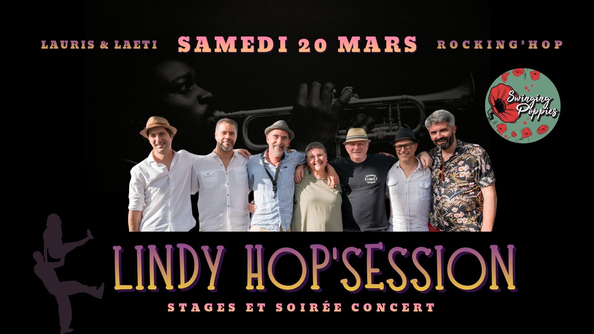 Lindy hop'session samedi 20 mars 2027 — SAT 20 – SUN 21 MAR 2027