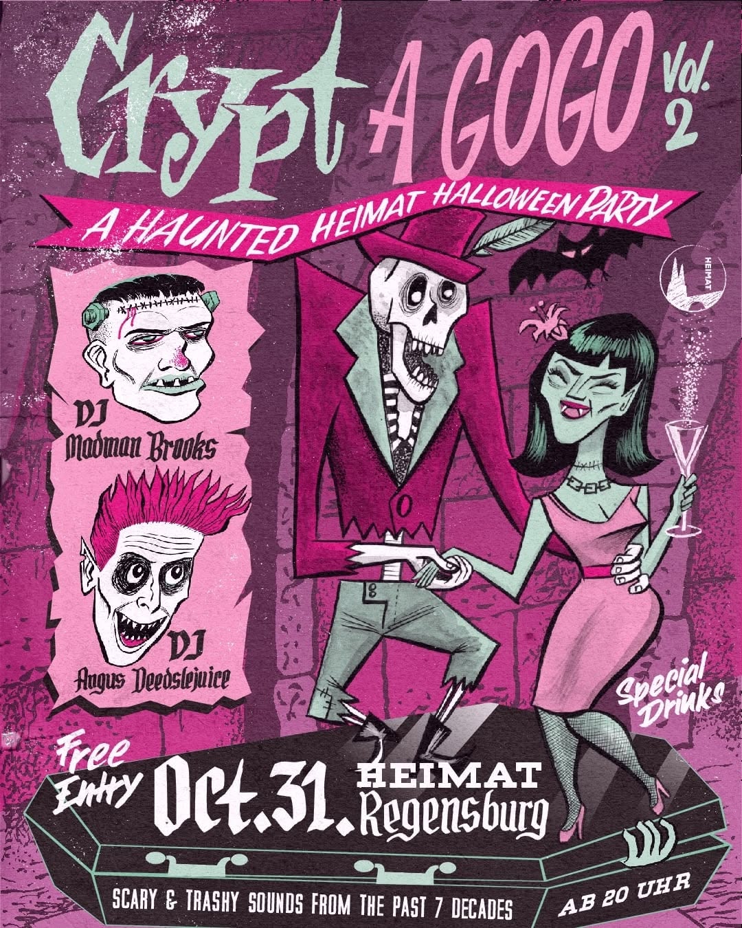 Crypt A GoGo Vol. 2 - A Haunted Heimat Halloween Party — SAT 31 OCT